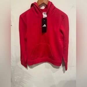 adidas Bright Red Pullover Hoodie